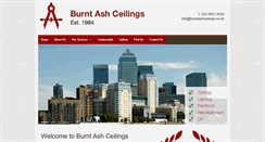 Desktop Screenshot of burntashceilings.co.uk
