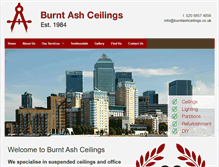 Tablet Screenshot of burntashceilings.co.uk